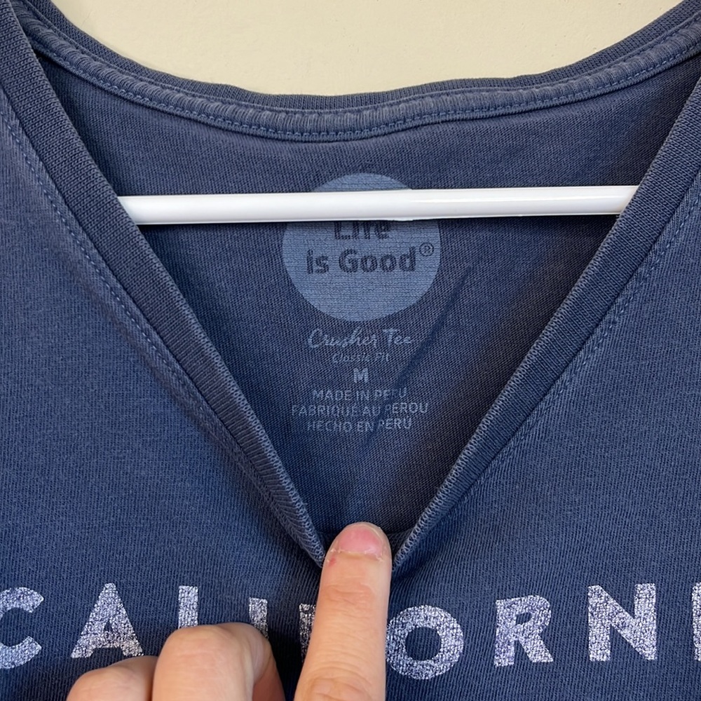 Life Is Good Crusher Classic Fit “California Style” Tee Size M - Picture 4 of 6